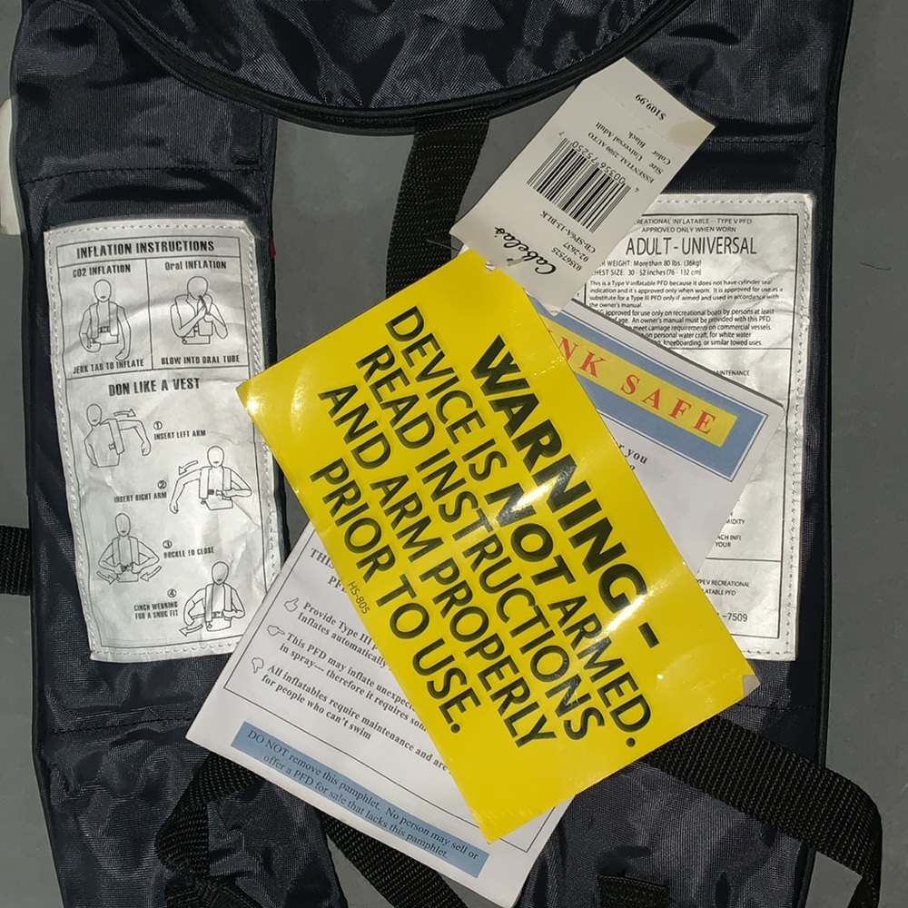 Inflatable Life Vest - Picture 2 of 4